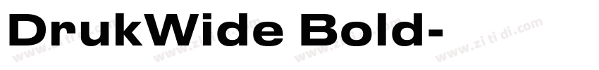 DrukWide Bold字体转换